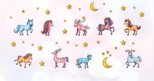 Astrology theme week; zodiac signs with celestial elements, soft colour palette, whimsical style.
