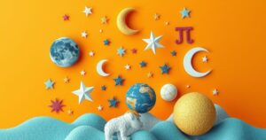A colourful illustration of astrological symbols and celestial elements on a bright background, representing fortune and opportunities.
